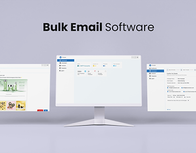 Bulk Email Software Interface Design
