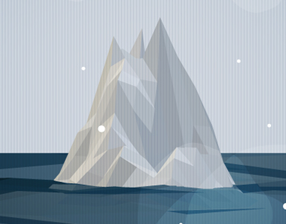 Vector low-poly Iceberg
