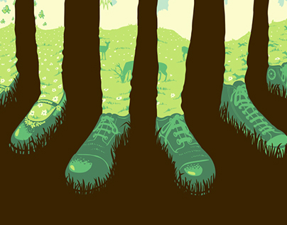 Can't See the Forest But For the Socks tee design