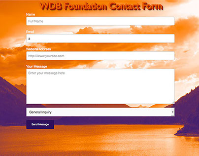 Free Foundation 5 Contact Form Template