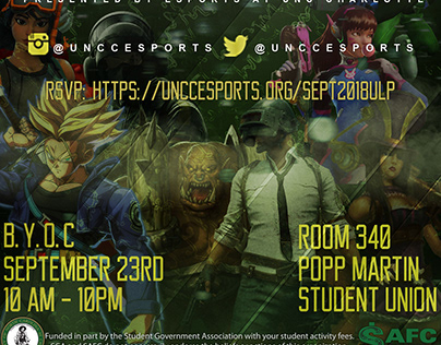 UNCC Banner for the E-Sports Club