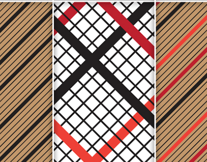 Striped Checked Pattern Vector