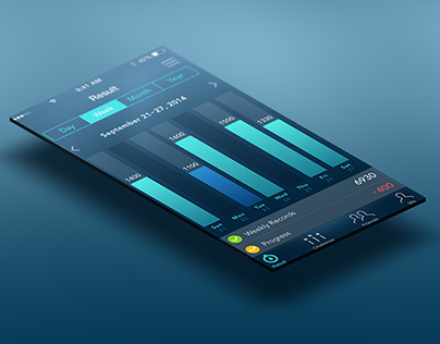 Swimming Tracking App Concept