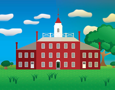 Campus Illustrations for Allegheny Orientation Video