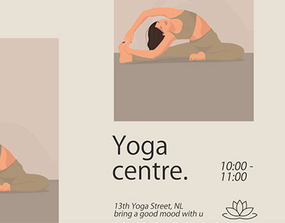 yoga centre poster