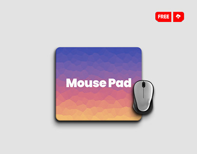 Free download mouse pad mockup (PSD)