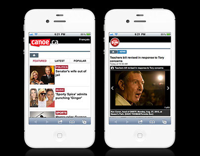 Mobile Sites for Sun Media