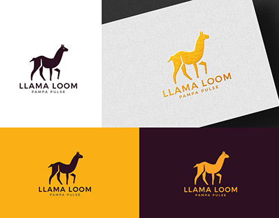 Llama Loom Logo Design