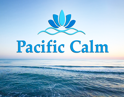 Pacific Calm logo and branding project