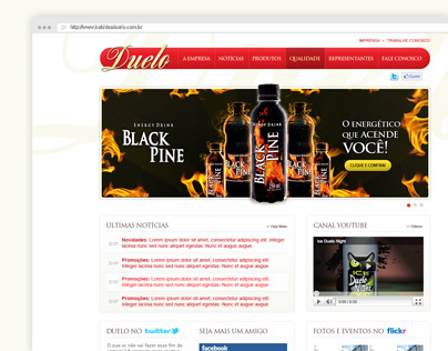 Drinks Duelo Institutional Website - 2011