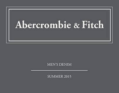 Summer 2015 Denim Short Range for Abercrombie & Fitch