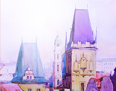 City watercolor 2014