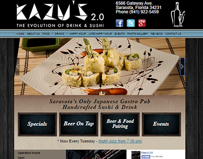 Kazu's 2.0 Website