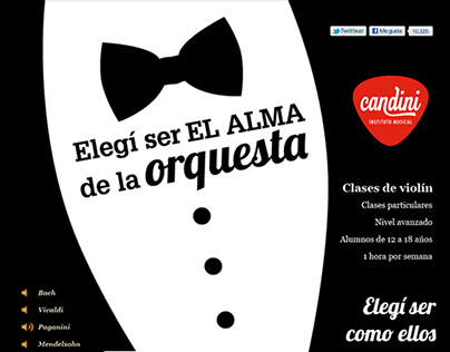 Instituto Musical Candini- Advertising campaign