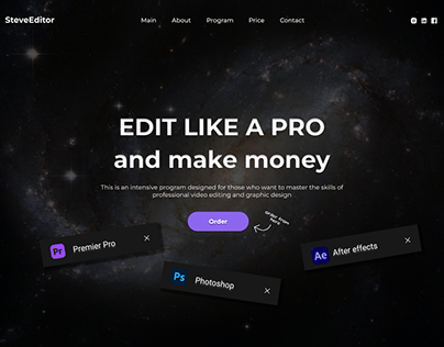 website for a video editor