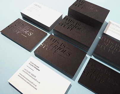 This is Serious Stuff business cards