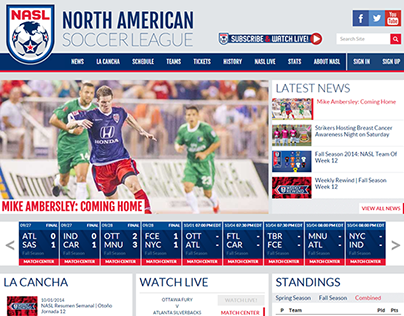 North American Soccer League Website