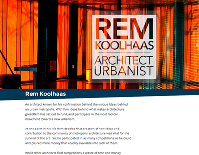 Rem Koolhaas Website