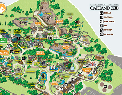 Updated Oakland Zoo map
