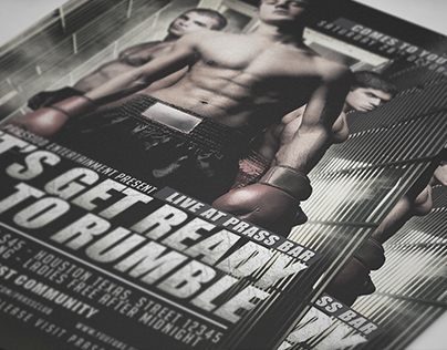 Boxing Fight Flyer Template
