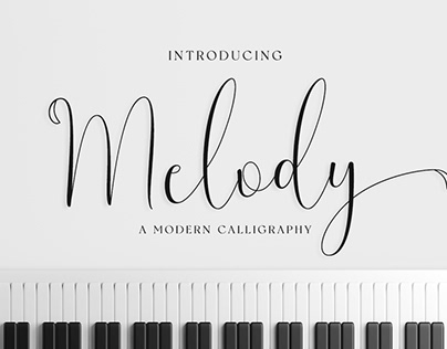 Melody - Music Script Font