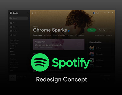 Spotify Desktop Redesign