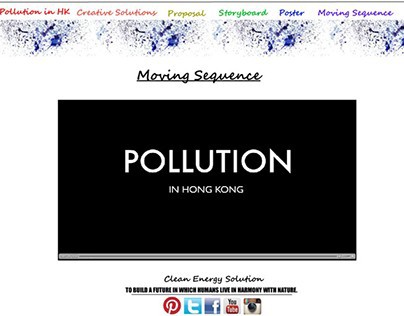 Webpage design- moving sequence