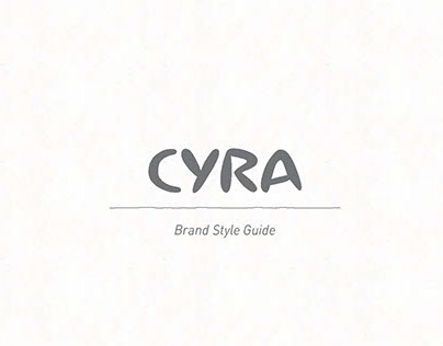 CYRA - Brand Style Guide (Student Project)