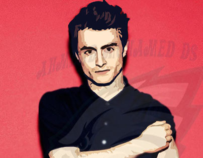Daniel Radcliffe cartoon