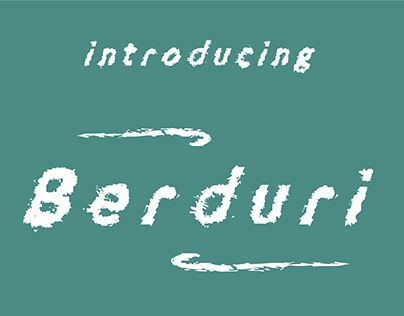 Font Name is "Berduri"