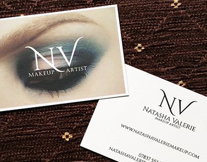 "Natasha Valerie Makeup" Bespoke Business Cards & Logo