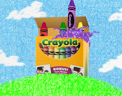 Crayola Ad Style Frames & Concept