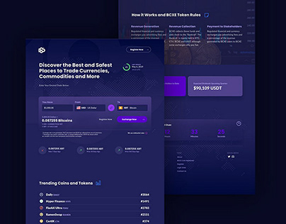 Cryptocurrency Trading Website (concept)