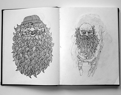 The bearded men | sketchbook 