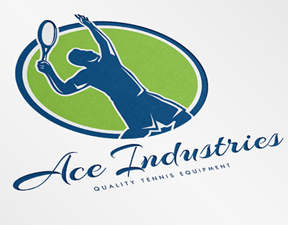 Ace Industries Tennis Equipments Logo