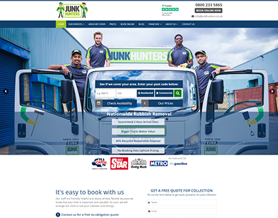 Website design for rubbish removal company