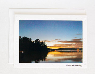 Lake Superior Night Photography Card