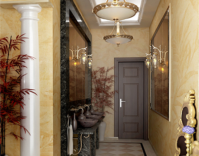 passageways Interiors different in an Project  in Cairo