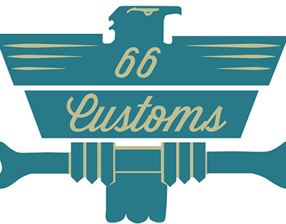 66 Customs Logo Design