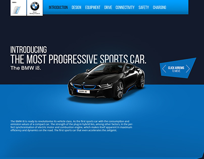 One Page Site BMW concept