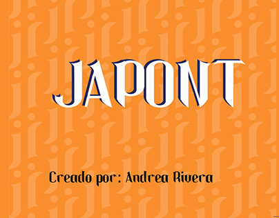Japont, fuente tipográfica inspirada en el país Japón