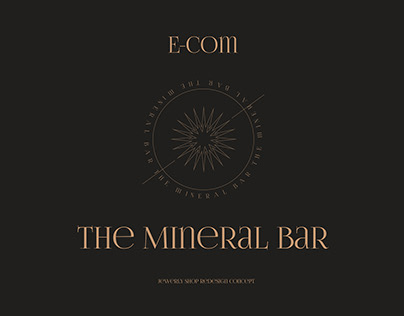 The Mineral Bar. Jewelry site redesign concept.