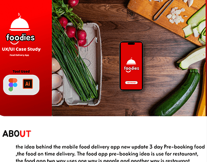 FOODIES Food Delivery App(UX/UI Case Study)