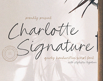 Charlotte Signature - Quirky Handwritten Script Font