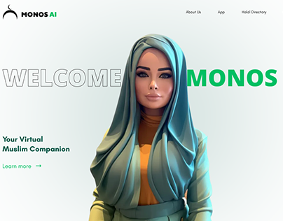 Monos AI Landing Page Design