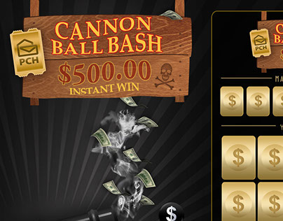 Cannon Ball Bash Scratch Off