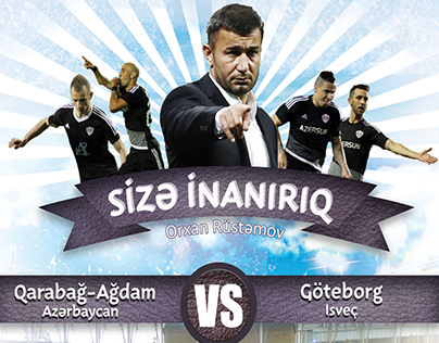 Garabagh-Azerbaijan Football team flyer