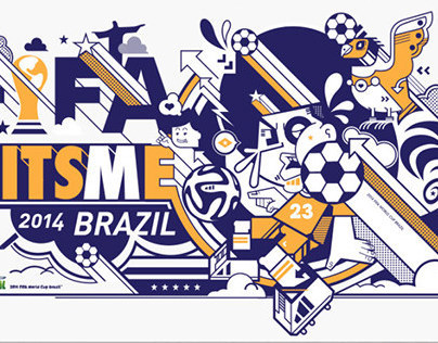 two illustration for FIFA theme