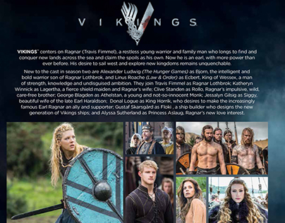 History Channel Vikings Season 2 Emmys Handout