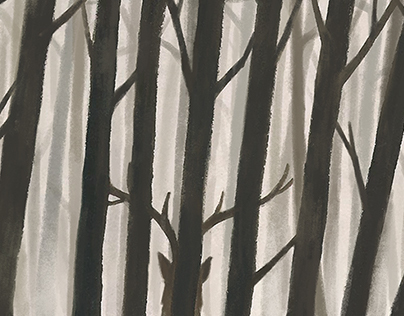 Illustration for book "Four Seasons". Fall.
